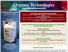 Tablet Screenshot of organixtech.com